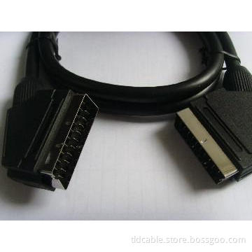 21Pin Scart  to Scart Male to Male Cable